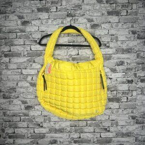NWT Free People Movement Quilted Carryall Shoulder Bag ONE SIZE (Yellow)